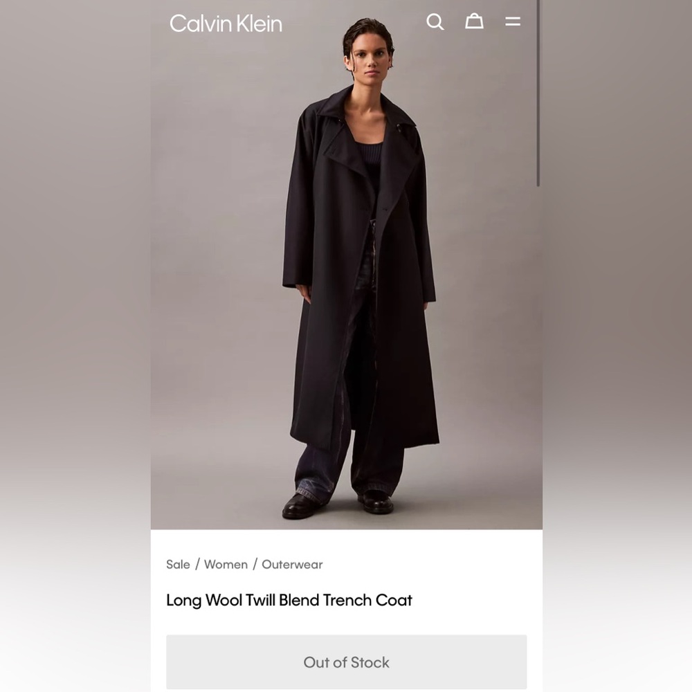 Calvin Klein black Women's coat